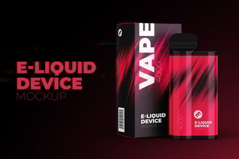 Vape E-liquid Device Mockup - Creative Store