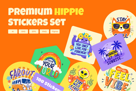 Hippie Stickers