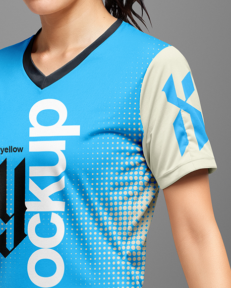 Woman Wearing Table Tennis Uniform Mockup