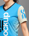 Woman Wearing Table Tennis Uniform Mockup