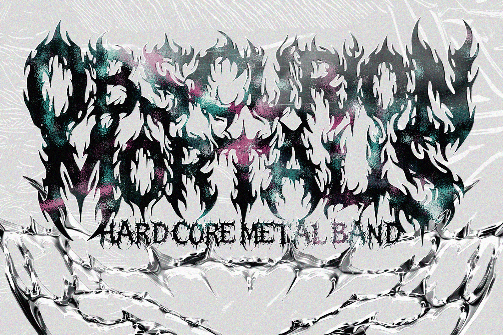 AEGON SHADOW — Hardcore Black Metal Font