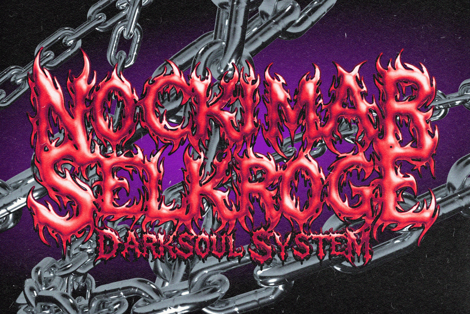 AEGON SHADOW — Hardcore Black Metal Font