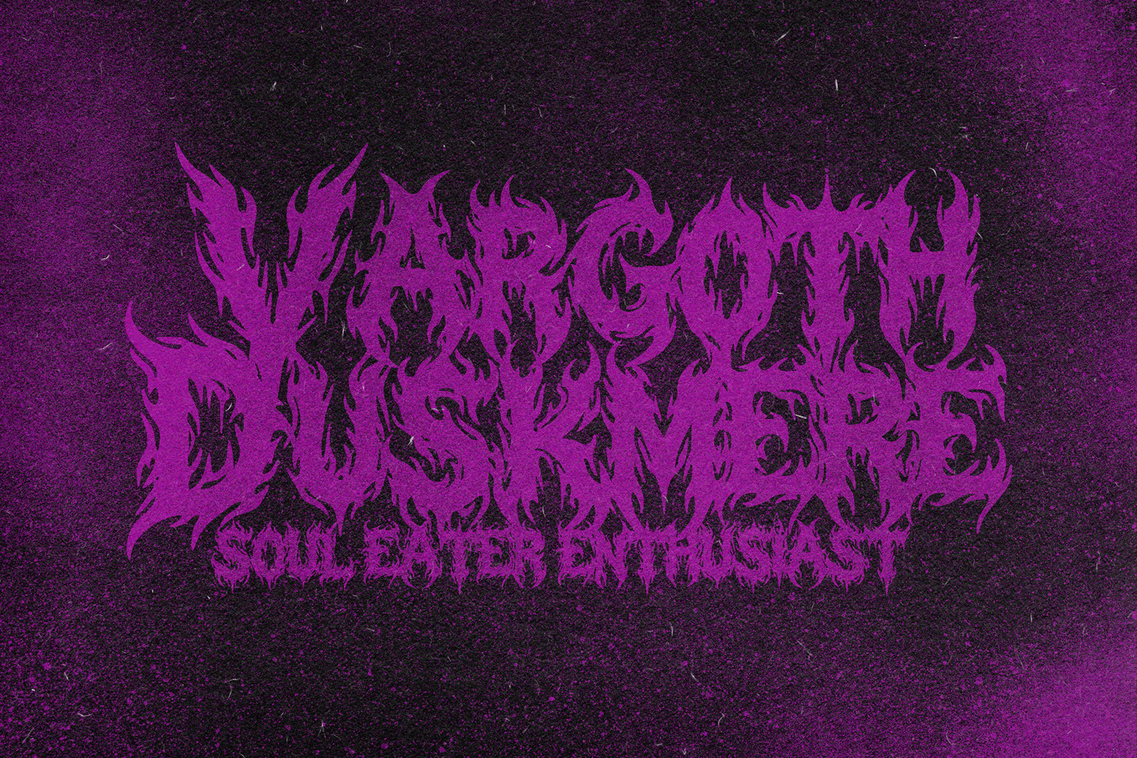 AEGON SHADOW — Hardcore Black Metal Font