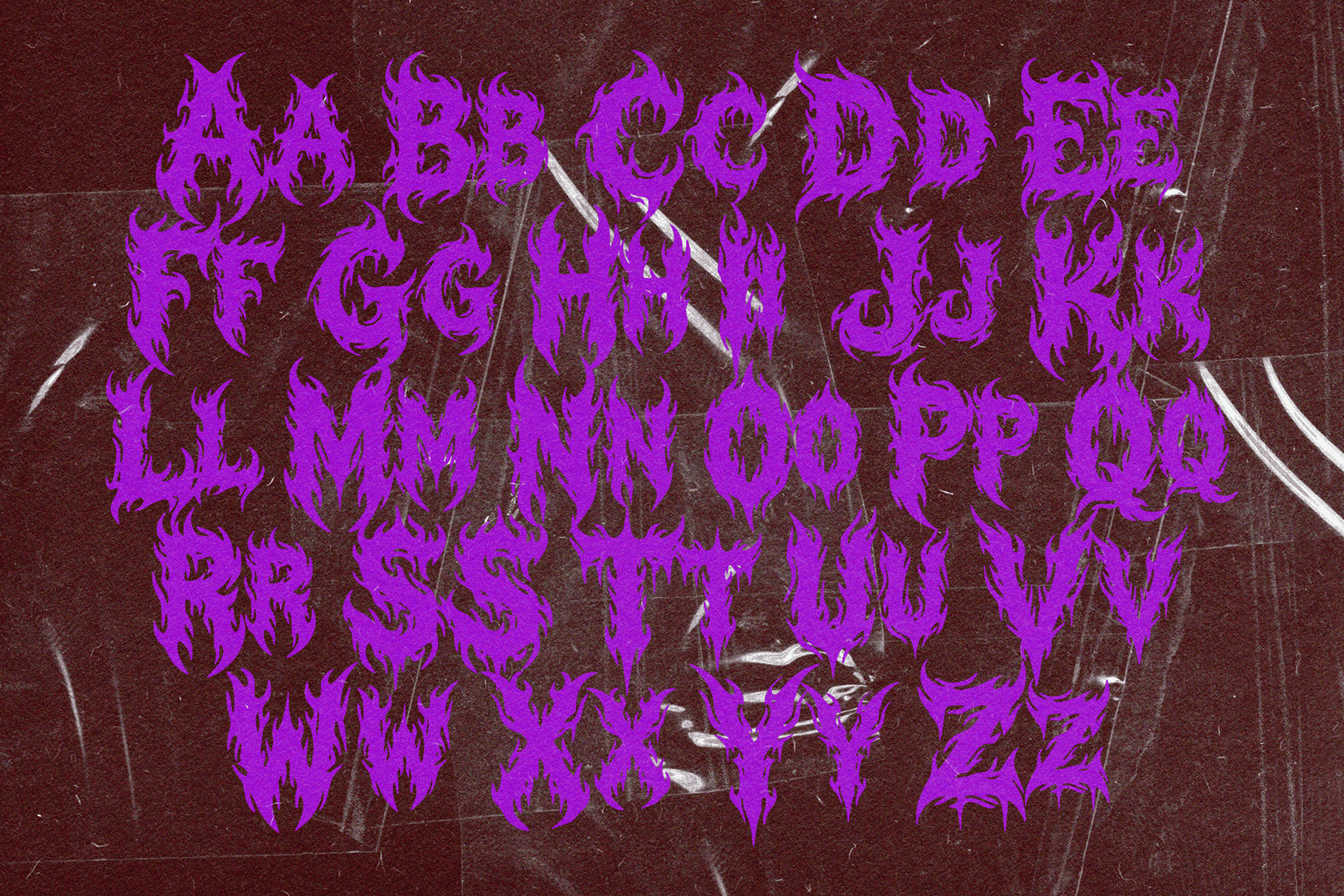 AEGON SHADOW — Hardcore Black Metal Font