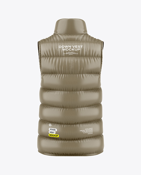 Glossy Down Vest Mockup