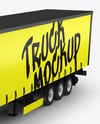 Semi Trailer Truck Mockup - Half Side View