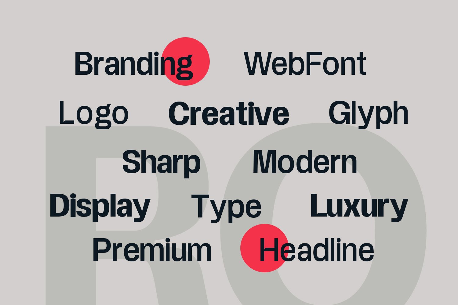 Bonston Display Typeface