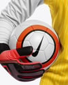 Female Soccer Goalkeeper Wearing Long Sleeve Jersey Mockup