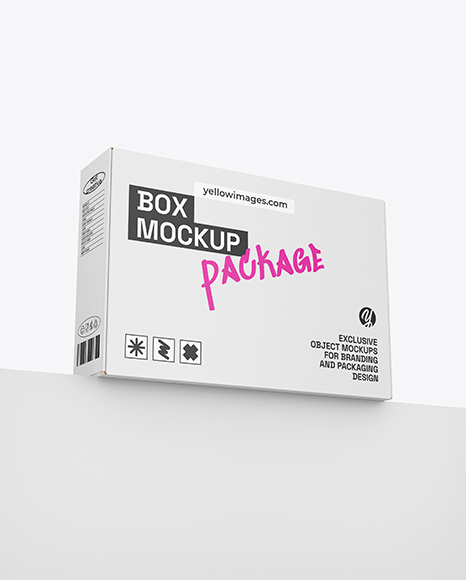 Paper Box Mockup - White box mockup