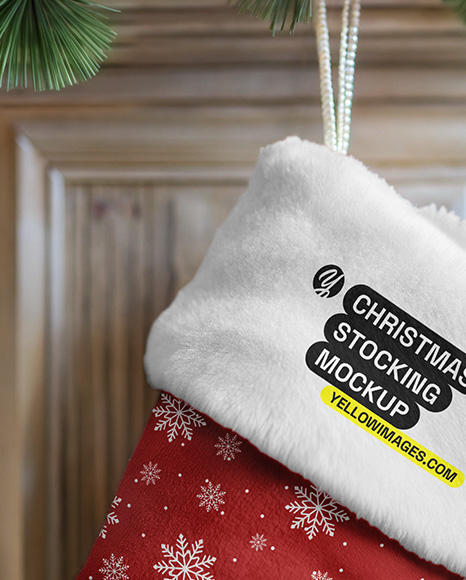 Christmas Stocking Mockup