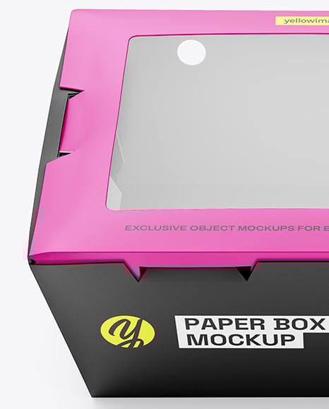Paper Food Box Mockup