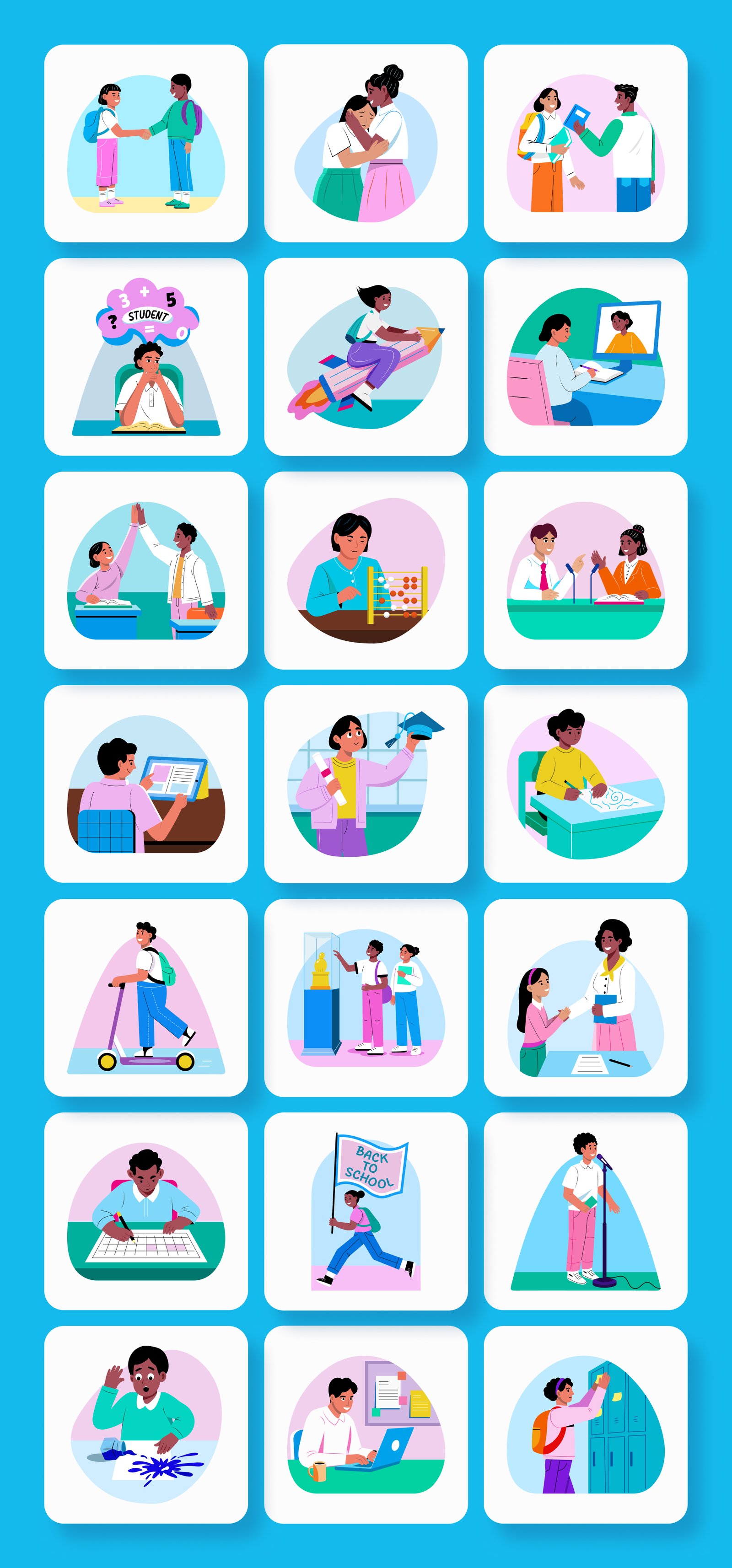 Back To School Illustration Art Pack