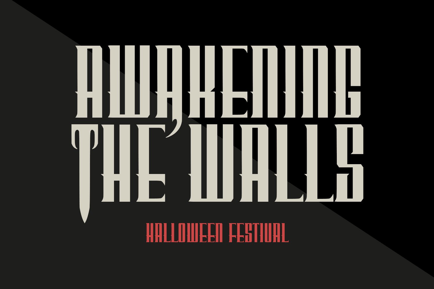 Perrownt Bold Modern Blackletter Display Font