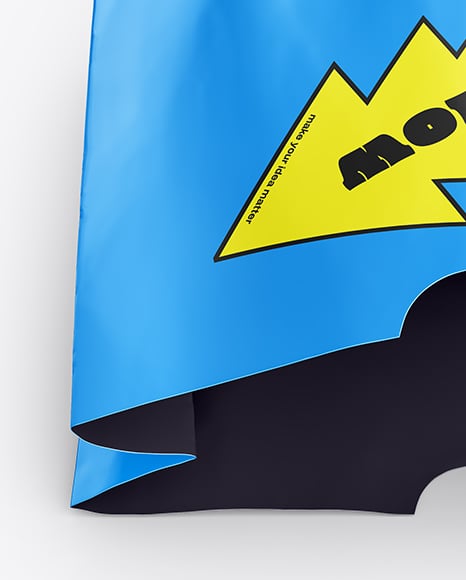 Paper Bag with French Fries Mockup
