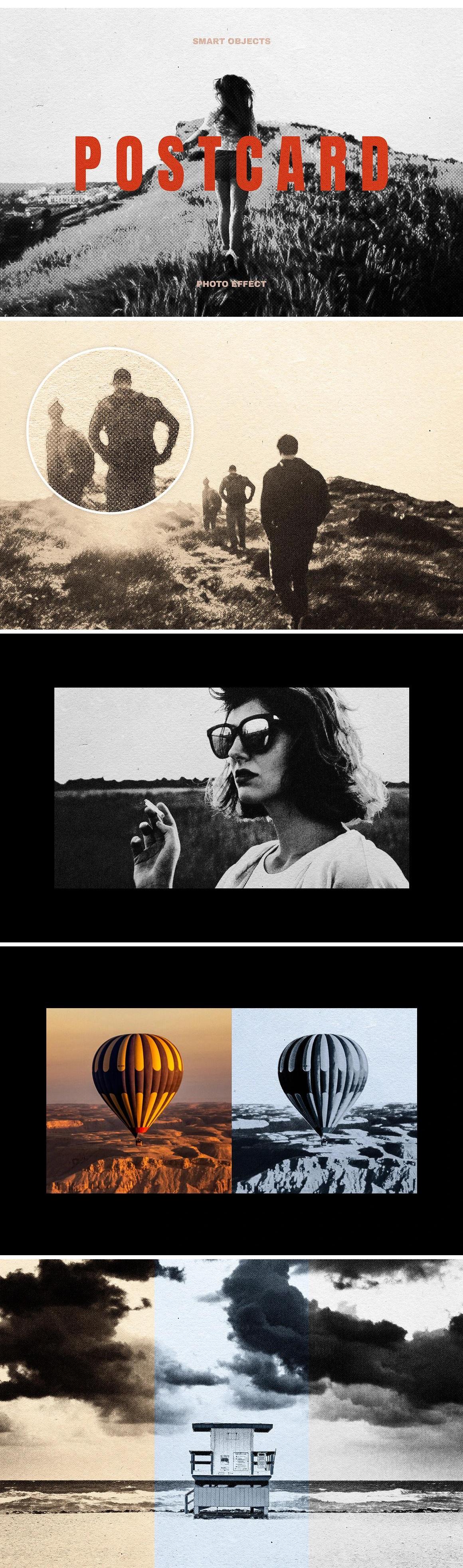 12-in-1 Vintage Postcard Effects Bundle