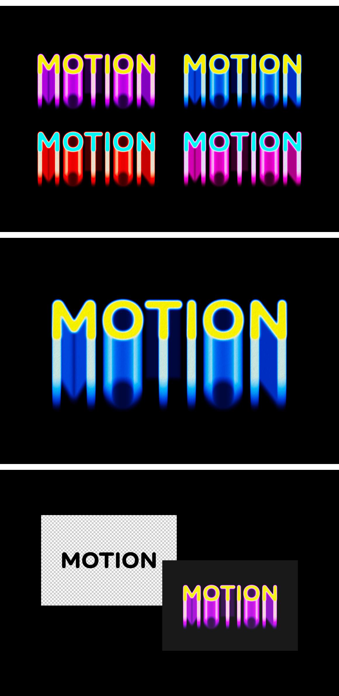 Motion Blur Text Effect