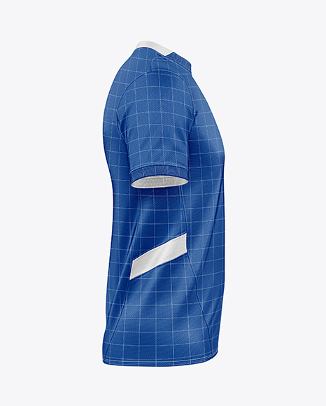 Round Collar Soccer Jersey Mockup