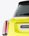 Hatchback Mockup - Back Half Side View