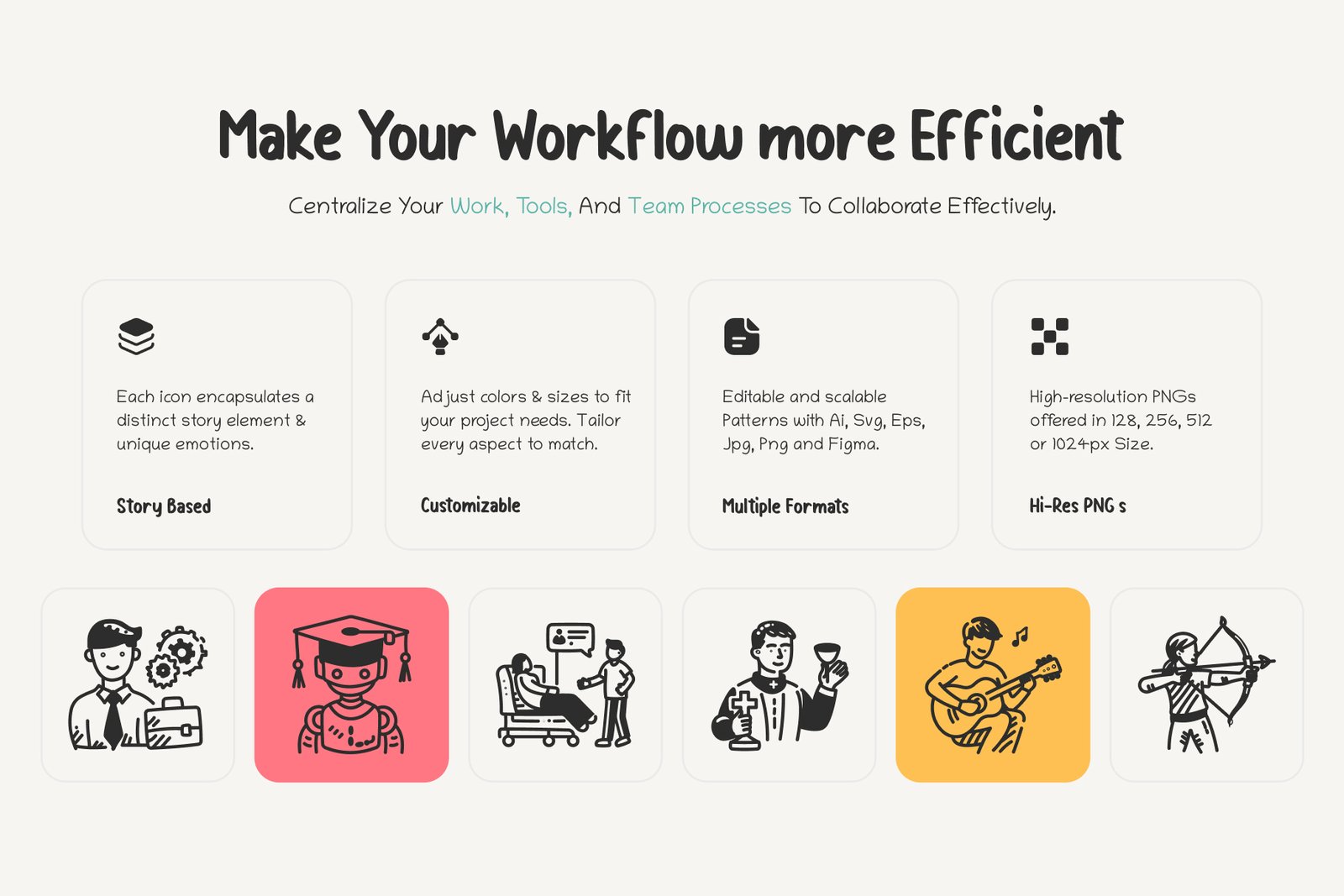 Daily Lifestyle Icon Set