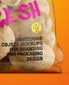Plastic Bag With Potatoes Mockup