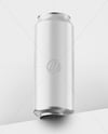 Aluminium Can With Matte Finish Mockup