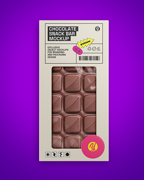 Milk Chocolate Bar Mockup