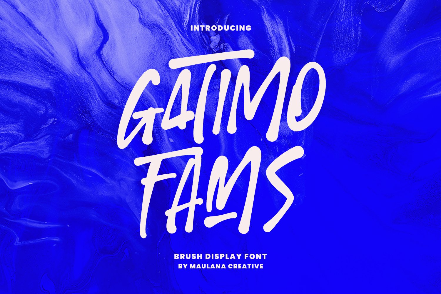 Gatimo Fams Brush Display Font