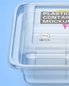 Clear Plastic Container Mockup