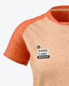 Heather T-Shirt Mockup - Front View