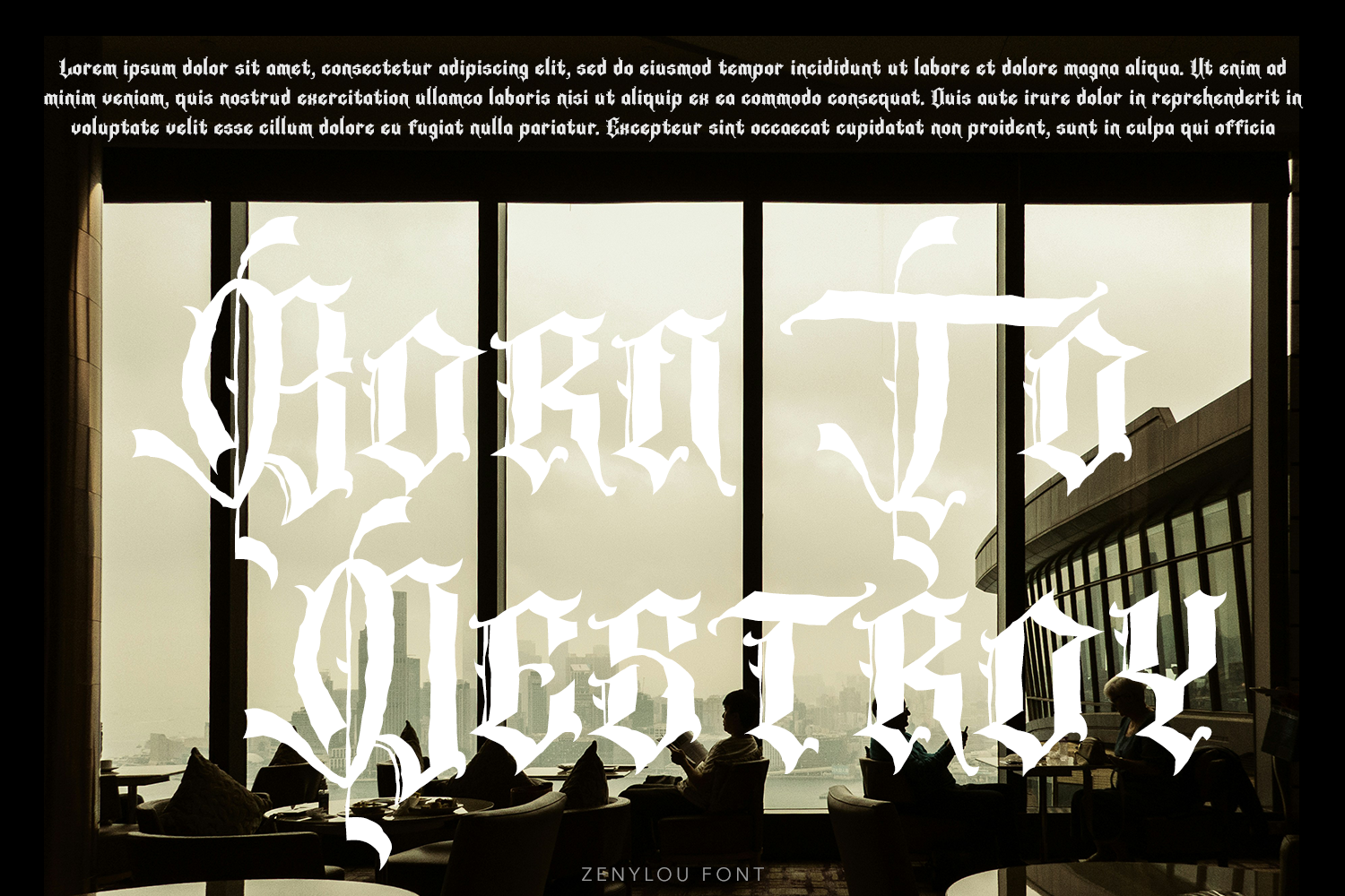 Zenylou Blackletter ``````Font