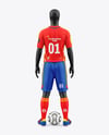 Full Soccer Kit w/ Mannequin Mockup - Back View