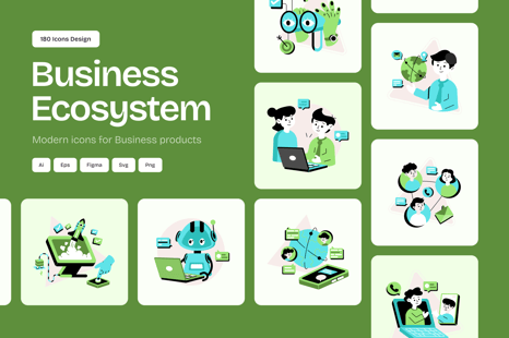 Business Ecosystem Illustrations
