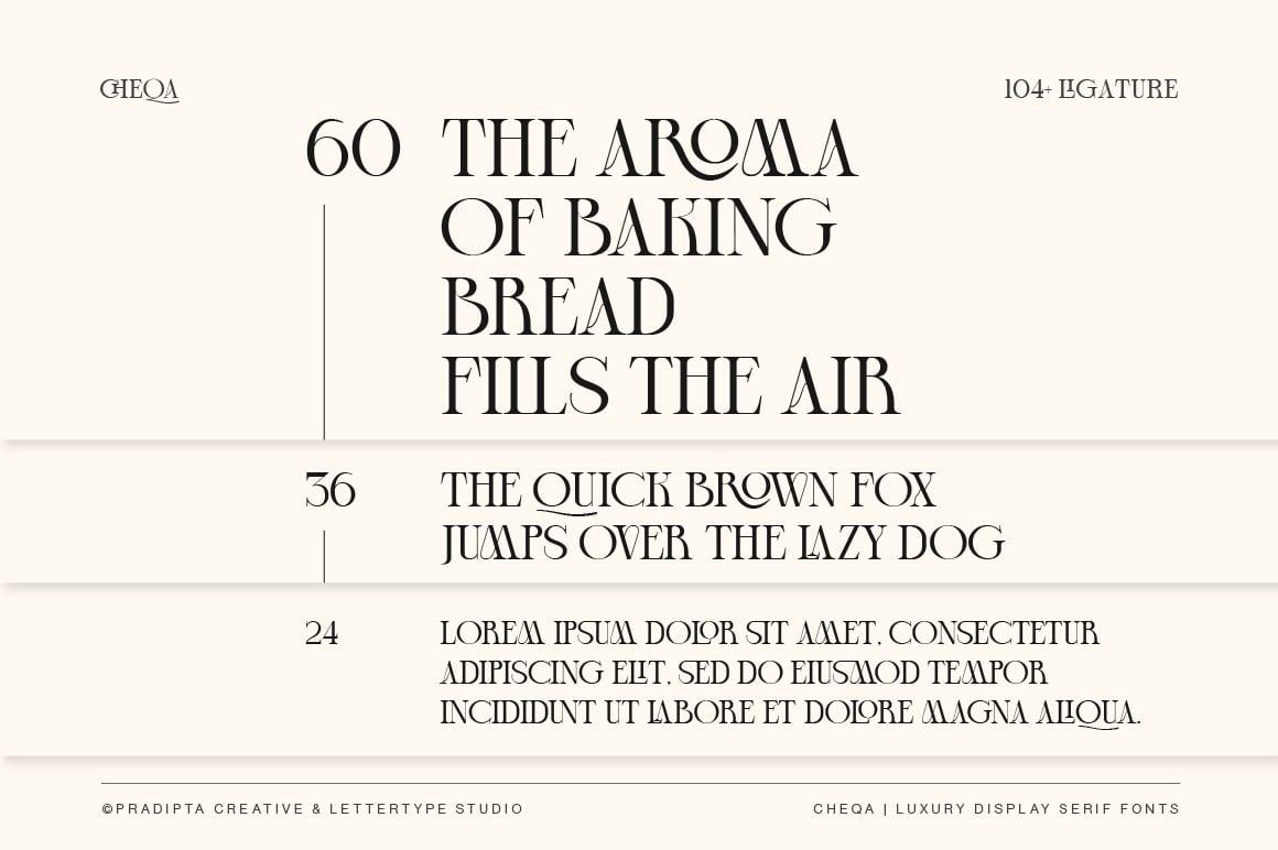 Cheqa a Luxury &amp; Elegant Serif