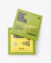 Kraft Box with Sachet Mockup