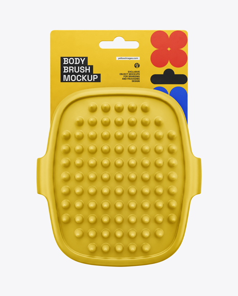Silicone Body Brush Mockup
