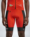Afro-American Man Wearing Cycling Jersey and Bib Shorts Mockup