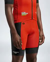 Afro-American Man Wearing Cycling Jersey and Bib Shorts Mockup