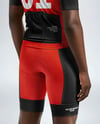 Afro-American Man Wearing Cycling Jersey and Bib Shorts Mockup