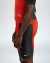Afro-American Man Wearing Cycling Jersey and Bib Shorts Mockup