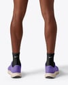 Afro-American Man Wearing Running Kit Mockup