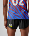 Afro-American Man Wearing Running Kit Mockup