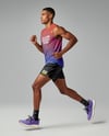 Afro-American Man Wearing Running Kit Mockup
