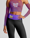 Afro-American Woman Wearing Running Kit Mockup