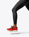 Afro-American Woman Wearing Running Kit Mockup