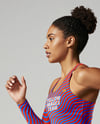 Afro-American Woman Wearing Running Kit Mockup