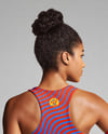 Afro-American Woman Wearing Running Kit Mockup