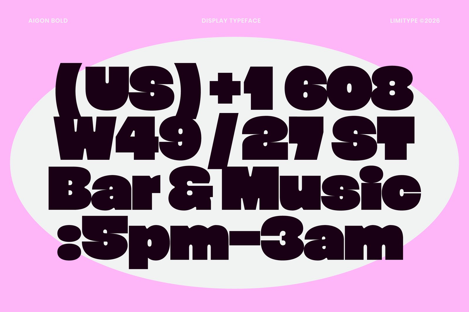 Aigon - Bold Display Font