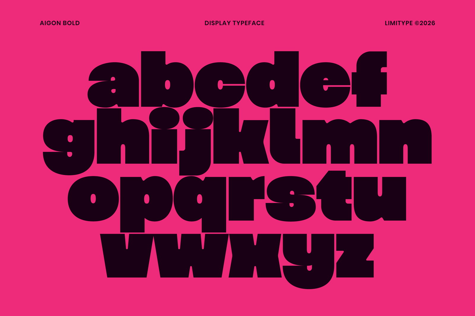 Aigon - Bold Display Font