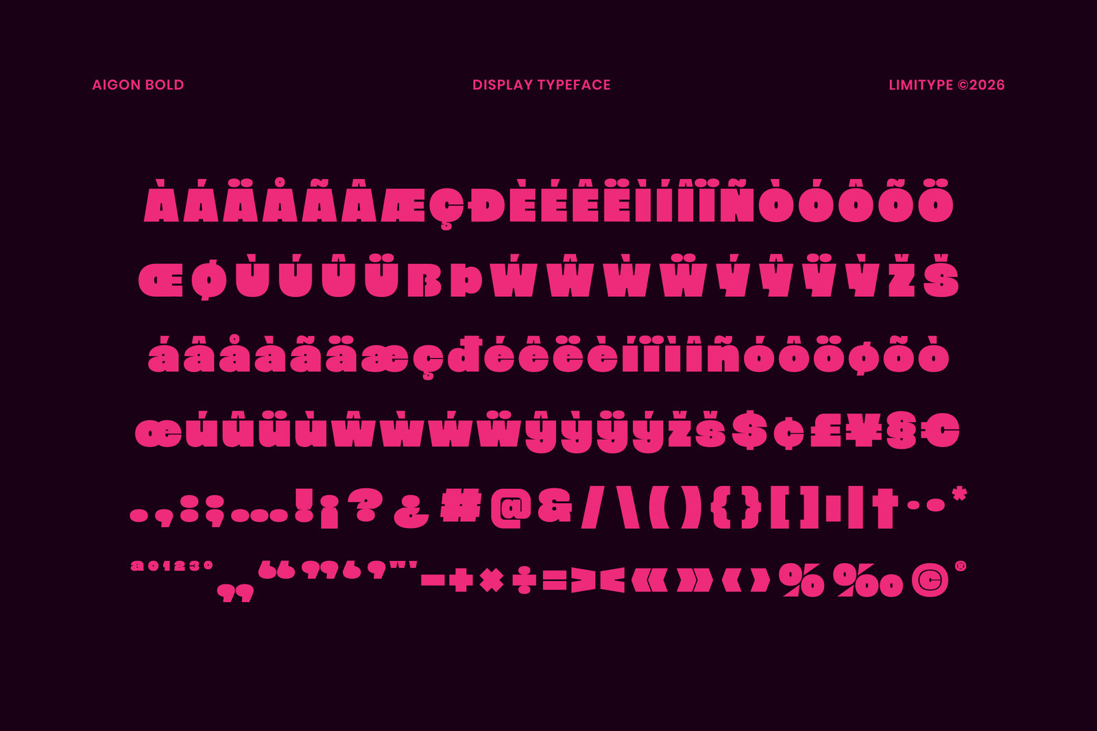 Aigon - Bold Display Font