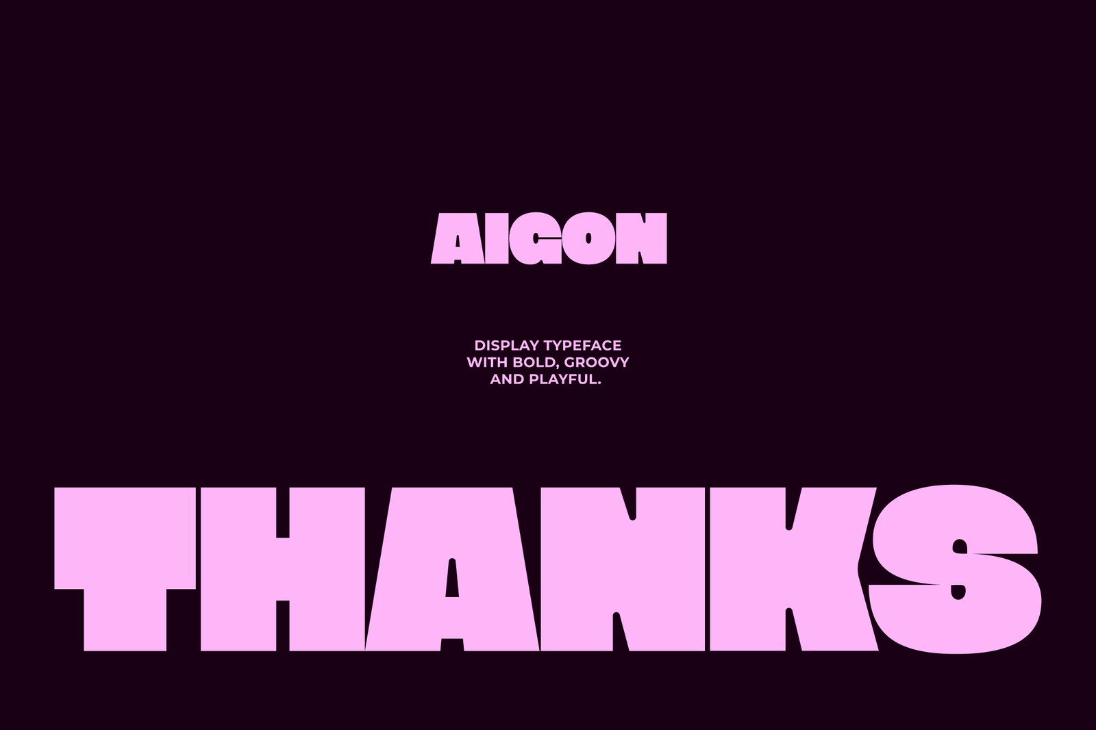 Aigon - Bold Display Font